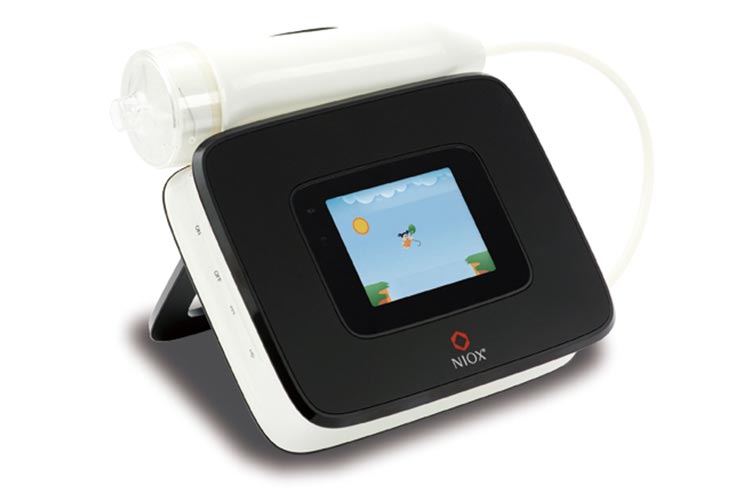 呼気一酸化窒素濃度測定のイメージ