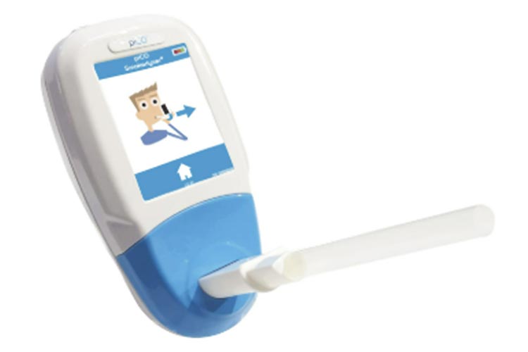 呼気一酸化炭素濃度測定のイメージ